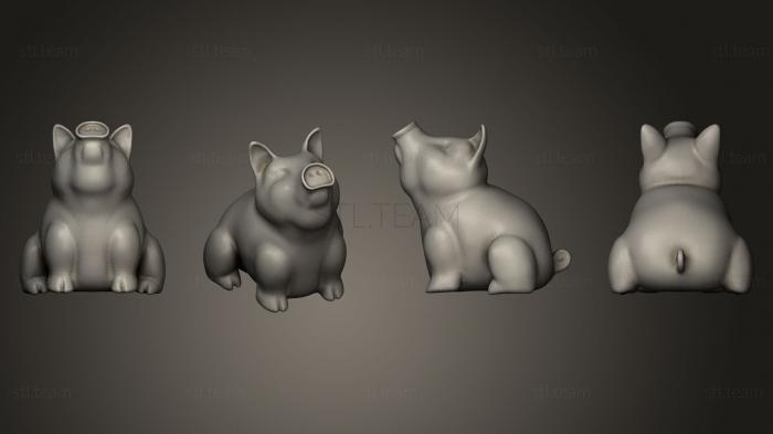3D модель Статуя свиньи (STL)